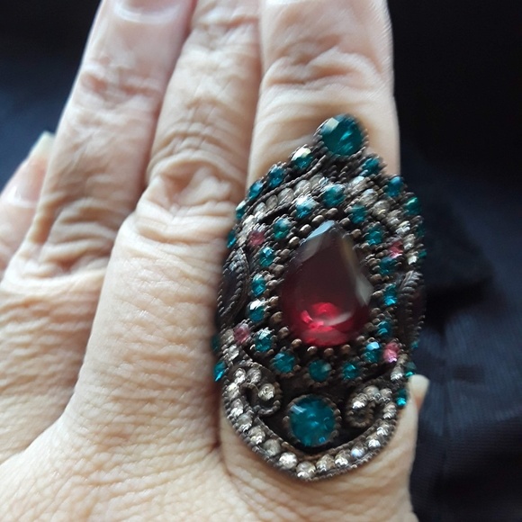 Boho Gypsy Festive Ring - Picture 5 of 6